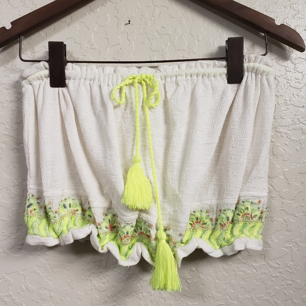Free people drawstring tube top